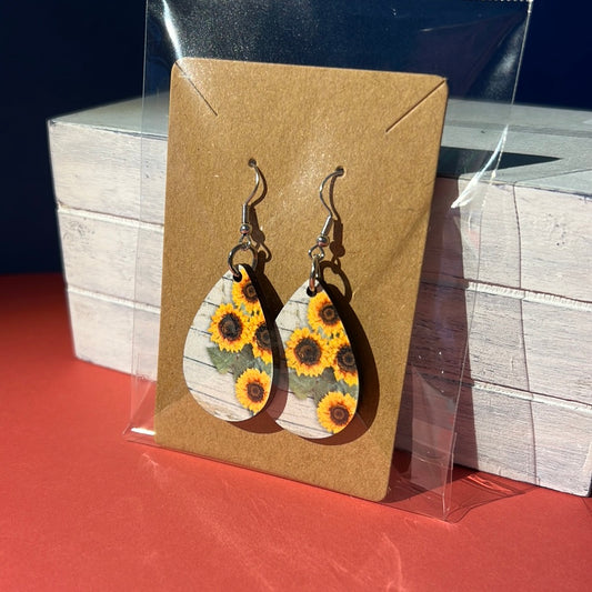 Farmhouse Sunflower Earrings